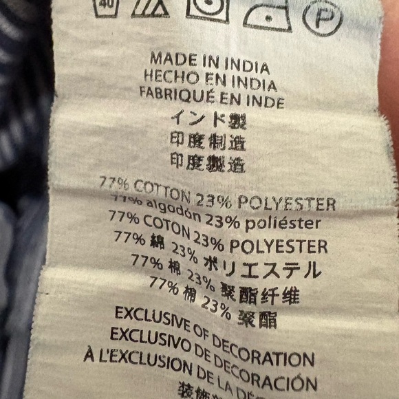 Michael Kors Blue and White Striped Tee - Picture 7 of 7